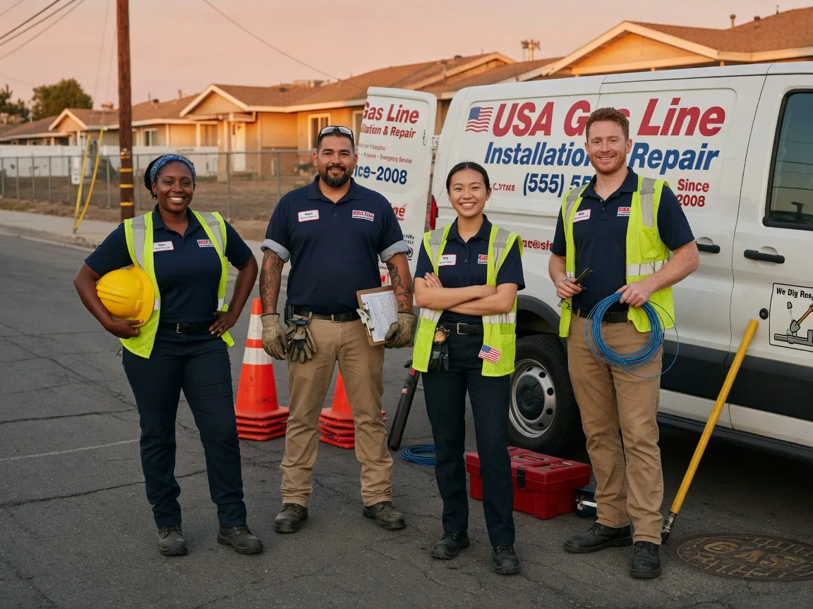 Gas Line Installation company in Marine, IL